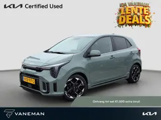 Kia Picanto 1.0 DPI GT-Line  Open Dak | LED | Leder | PDC | Navi | Clima | Stoel & Stuurverwarming |