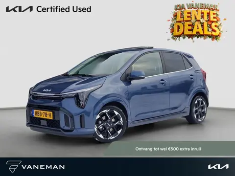 Kia Picanto 1.0 DPI GT-Line | Beschikbaarheid In Overleg | Open Dak | LED | Leder | PDC | Navi | Cli