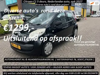 Citroen C1 1.0-12V Diverse kleine auto's rond de prijzen / ook ruimere auto's op voorraad