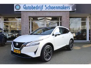Nissan Qashqai 1.3 MHEV Tekna PANO TREKHAAK CARPLAY HUD 19"LMV ACC HALFLEER DAB ELEK.ACHTERKLEP 2xPD
