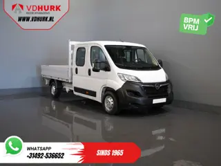 Opel Movano 2.2 140 pk DC Dubbel Cabine Open Laadbak/ 7 Pers./ 2.5t Trekverm./ Cruise/ Airco/ 288x21