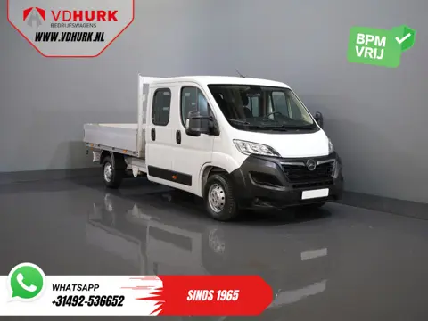 Opel Movano 2.2 140 pk DC Dubbel Cabine Open Laadbak/ 7 Pers./ 2.5t Trekverm./ Cruise/ Airco/ 288x21