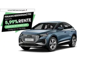Audi Q4 Sportback e-tron 50 quattro S edition 77 kWh | 299 PK | SoH 100% | Dodehoek detectie | Adapt