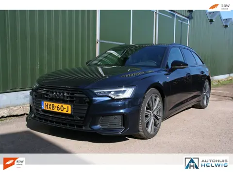 Audi A6 Avant 50 TFSI e quattro S edition 3 x S-LINE, SOH 100% ZWART LEER SPORT, PANORAMADAK, CAMERA
