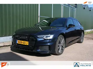 Audi A6 Avant 50 TFSI e quattro S edition 3 x S-LINE, SOH 100% ZWART LEER SPORT, PANORAMADAK, CAMERA