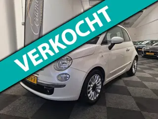 Fiat 500 2013. Lounge uitv. Parelmoer. 1e eig. 77.000 km.