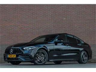 Mercedes-Benz C-Klasse 180 AMG Line, Origineel NL, Panoramadak, Leder, Carplay, Stoelverwarming, Cam