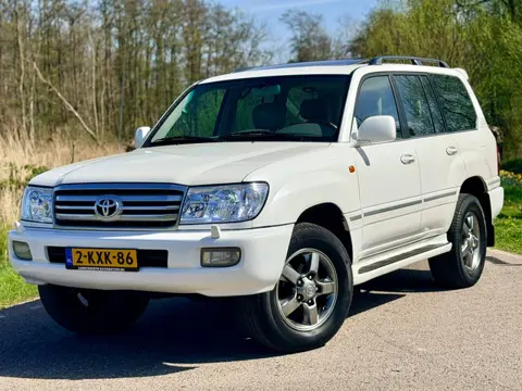Toyota Land Cruiser100 4.7i V8 Executive Leder 7PERS Youngtimer Clima Trekhaak PDC Schuifdak Perfect