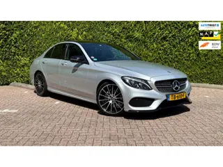 Mercedes-Benz C-klasse 180 | AMG | Night Edition | 19 inch | Pano | Burmester | Memory | 360 Camera 