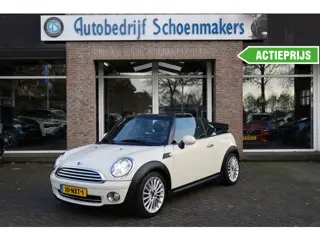 Mini Cabrio 1.6 Cooper AUTOMAAT!! LEER CRUISE STOELVERW. CLIMA PDC 17"LMV ALL-SEASONS! XENON AUTOMAA
