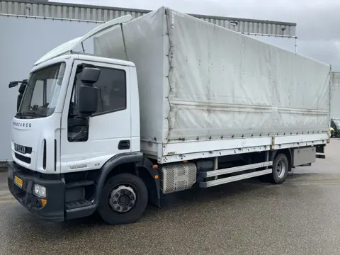 Iveco 120E28 Automaat Zeilwagen & Laadklep Airco Lucht Geveerd Trekhaak 3500 kg Bakmaat L720/B.247/H