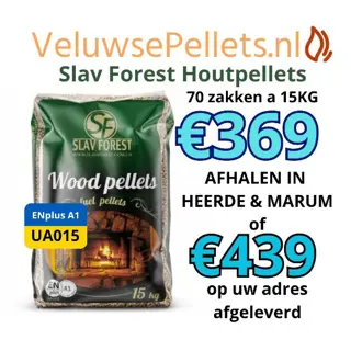 Houtpellets Slav Forest 70 zakken a 15KG €369