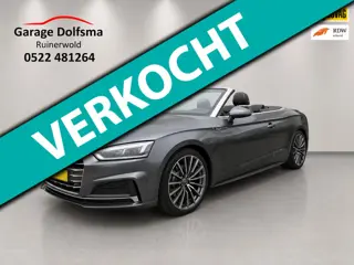 Audi A5 Cabriolet 2.0 TFSI MHEV Sport S Line Edition- Uniek mooie auto- 19" - Leer- Virtual- Trekhaa