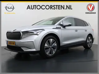 Škoda Enyaq iV 60 SOH 90% Warmtepomp Trekhaak Panoramadak Adap.Cruise Navi Ecc 360°Camera Apple Carp
