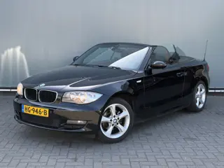 BMW 1 Serie Cabrio BJR 2009 118i 143 PK High Executive STOELVERWARMING | CLIMA | CRUISE | LMV | SPOR