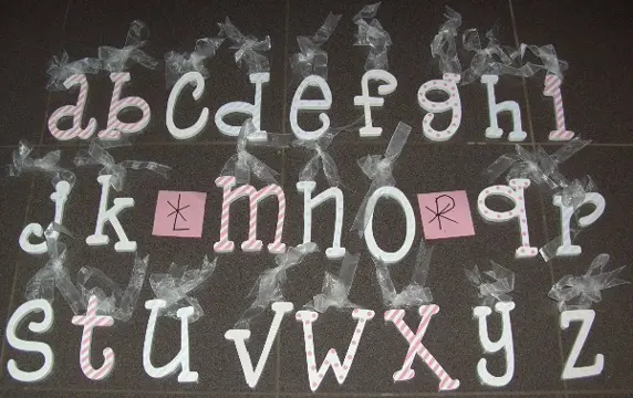 LETTERS HOUTEN LOSSE ALFABET 154 stuks Appletree NIEUW