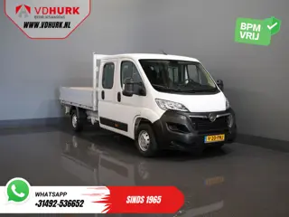 Opel Movano 2.2 140 pk DC Dubbel Cabine Open Laadbak/ 7 Pers./ 2.5t Trekverm./ Cruise/ Airco/ 288x21