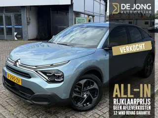 Citroen Ë-C4 You 50 kWh ALl-INRIJKLAARPRIJS/Camera/Apple Carplay/Airco/Cruise Controle