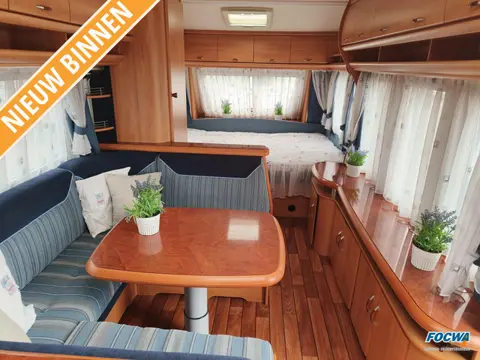 Hobby Excelsior 520 TMF Mover Dwarsbed Zit Tent