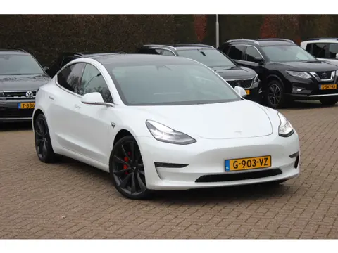 Tesla Model 3 Performance AWD 75 kWh / Autopilot / Panoramadak / Camera / Leder / 20'' / Leder / Pre