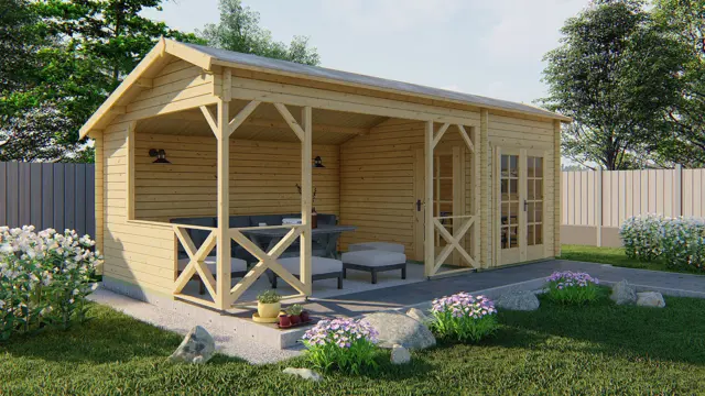 Blokhut - Tuinhuis Kukka | 40 mm | vuren onbehandeld