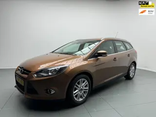 Ford Focus Wagon 1.0 EcoBoost Titanium 125 Pk Airco Navi 173 dkm Nap Cilinderkop Revisie.