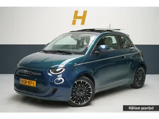 Fiat 500 La Prima 42 kWh | Schuif/kanteldak | Carplay | Adaptive cruise | Parkeersensoren | Pack win