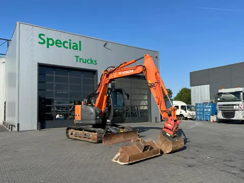 Hitachi ZX85US-5A / Lehnhoff snelwissel met zwenkmotor / 3279h !! / Graafmachine / Excavator / Bagge