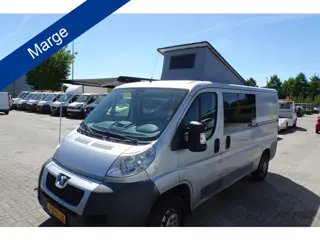 Peugeot peugeot Boxer boxer buscamper met hefdak draai stoel 2 x schuifdeur clima