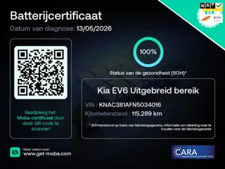 Kia EV6 Plus 77.4 kWh SOH 100% Warmtepomp Trekh. NL-Auto Dealer Onderhouden Rijklaarprijs!