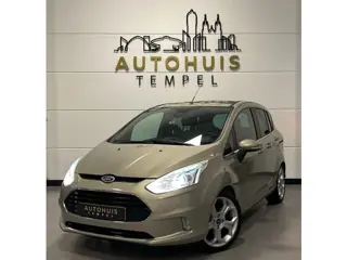 Ford B-Max 1.0 EcoBoost Titanium Nap Airco Led Stoelverw Parkeersensoren Leder/Stof Trekhaak Cruise 