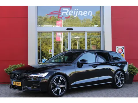 Volvo V60 2.0 B4 211PK R-DESIGN AUTOMAAT 8 PANORAMISCH SCHUIF/KANTELDAK | PARKEERVERWARMING MET TIME