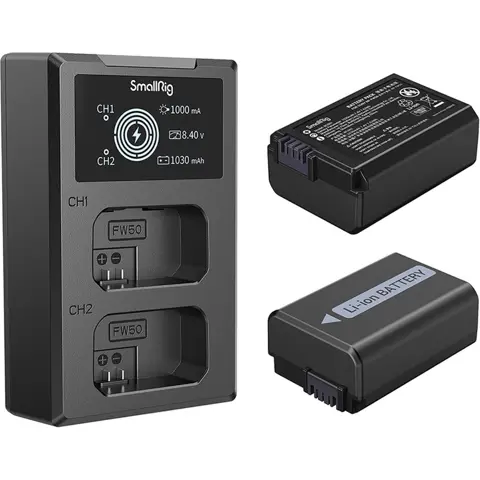 SmallRig 3818 NP-FW50 Camera Batterij en Oplaad Kit