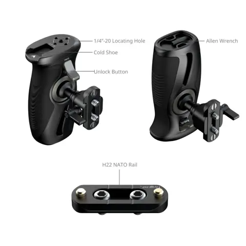 SmallRig 5160 Rotating Side Handle With Nato Clamp
