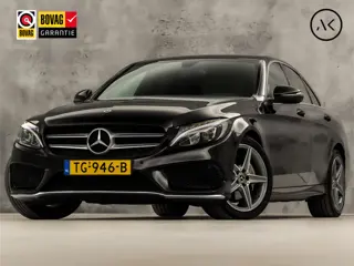 Mercedes-Benz C-Klasse 180 AMG Sport 156Pk Automaat (NAVIGATIE, CAMERA, LEDER, ZWART HEMEL, STOELVER
