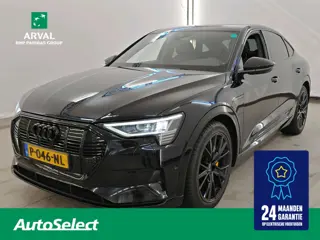 Audi E-tron Sportback 55 quattro 95 kWh 408pk Advanced edition Plus | SOH 90% | Leder | Optiek Zwart
