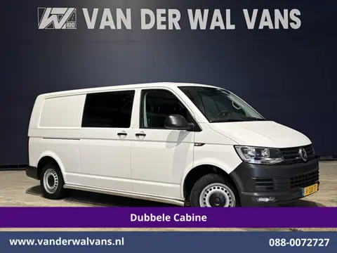Volkswagen Transporter 2.0 TDI 150pk L2H1 Dubbele Cabine Euro6 Airco | 5-Zits | Navigatie | 2500kg T