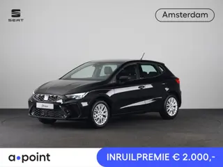 SEAT Ibiza Style Plus 1.0 EcoTSI 95 PK | Midnight Black Metallic | Apple Carplay | Park Assist | Cru
