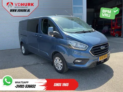 Ford Transit Custom 2.0 TDCI 170 pk Aut. DC Dubbel Cabine 2xSchuifdeur/ Carplay/ Stoelverw./ Navi/ A