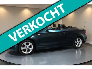 BMW 1-serie Cabrio 118i *M-Sportstuur/Pook* Leer||Stoelverw.|Top onderhouden!