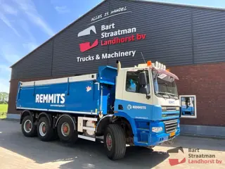 Ginaf X 4345 TSV 8x6 handgeschakeld met 20m³ geisoleerde kipper en aluminium milieukleppen. BS2058
