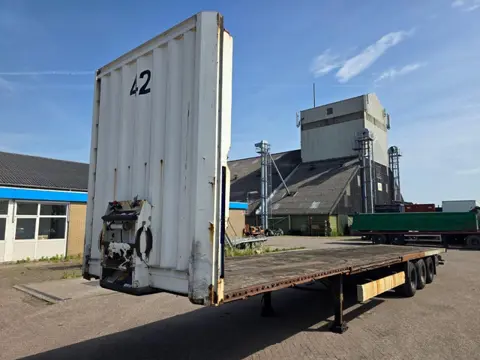 Krone BPW - DRUM Krone 3-assige platte oplegger - BPW assen - Trommelremmen - Luchtvering PM3046