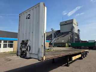 Krone BPW - DRUM Krone 3-assige platte oplegger - BPW assen - Trommelremmen - Luchtvering PM3046