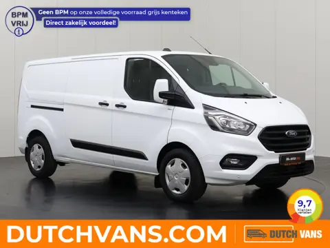 Ford Transit Custom 2.0TDCi 130PK Lang | Achterdeuren | Multimedia | Camera | 3-Zits | Betimmering