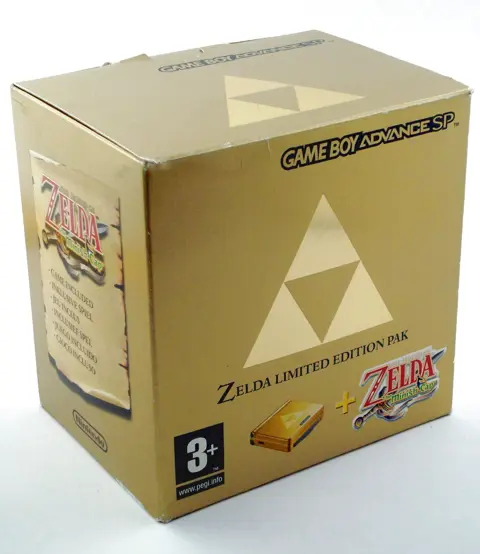 GBA SP (Goud) Zelda Pak (boxed)
