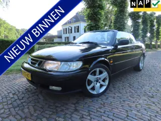 Saab 9-3 Cabrio 2.0 SE G3 Gas ***Youngtimer***Ecc Cruisecontrol Leer Pdc 17 inch Aero Velgen Trekhaa