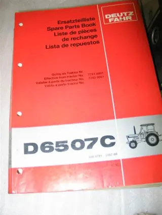 Manual Deutz D 6507C