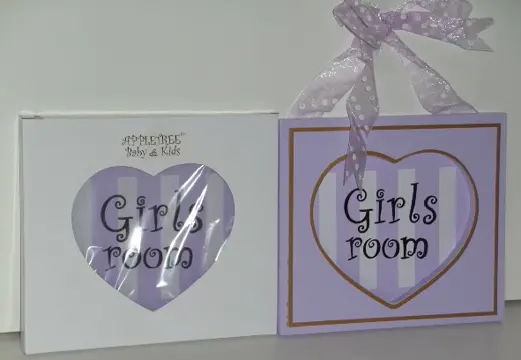 GIRLS ROOM LILA WANDDECORATIE Appletree NIEUW