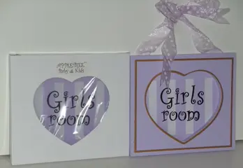 GIRLS ROOM LILA WANDDECORATIE Appletree NIEUW