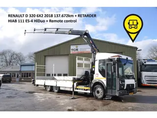 Renault D 320 HIAB KRAAN + RETARDER (bj 2018, automaat)